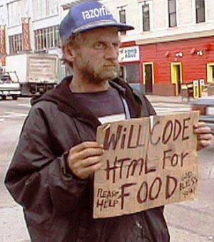 will code html for food